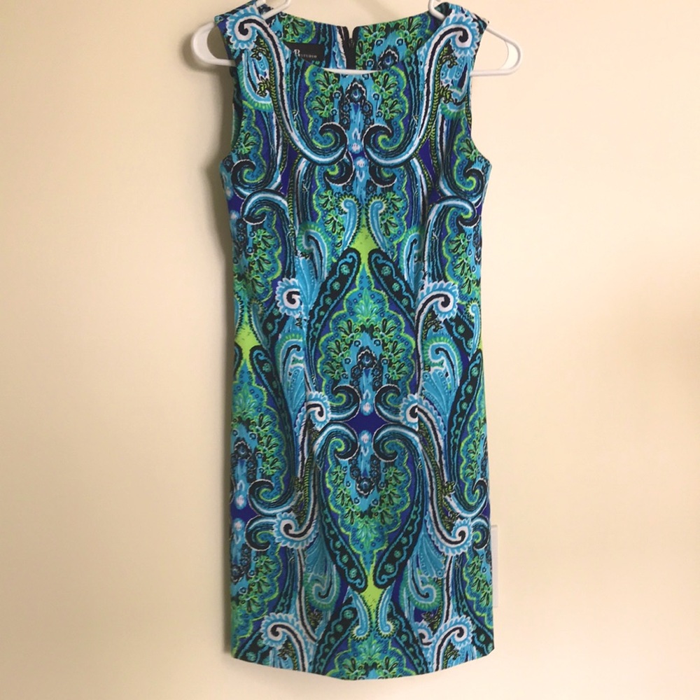 Jewel-tone AB Studio sheath dress